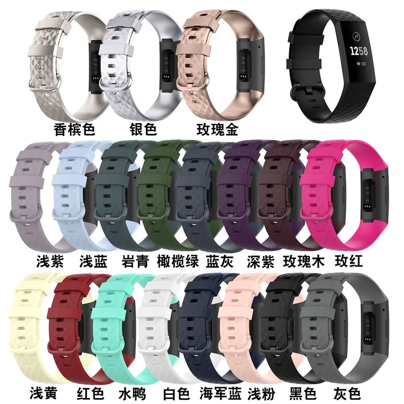 

Браслет для фитнес-браслета Fitbit Charge 3 SE, сменный ремешок для умных часов Charge 4/3SE, спортивный силиконовый ремешок для фитнес-браслета