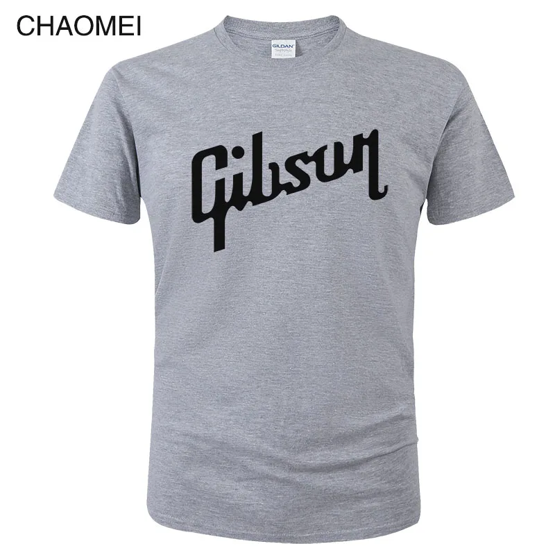 Летняя новая футболка Gibson Мужская хлопковая футболка с круглым вырезом Мужская футболка с коротким рукавом хип-хоп Homme Футболки Camisetas Hombre C36 - Цвет: 2