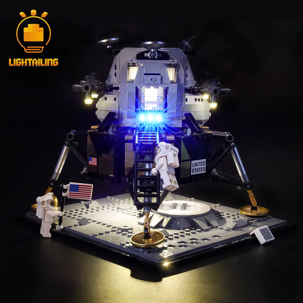 LIGHTAILING светодиодный светильник для создателя Apollo 11 Lunar Lander светильник ing набор совместим с 10266(не включает модель