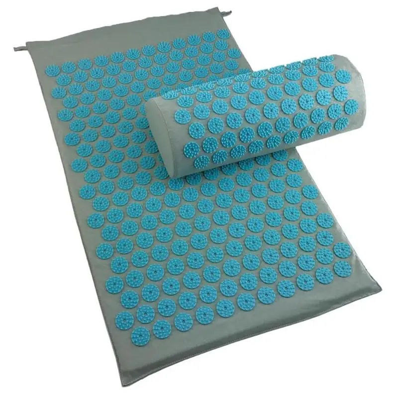 Massager Cushion Acupuncture Sets Relieve Stress Back Pain Mat/Pillow Rose Spike Massage And Relaxation Body | Красота и здоровье