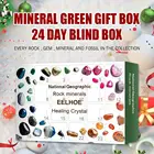 Лечебный Хрустальный календарь с адвентом 2021, Подарочная коробка для рождественских подарков, художественное ремесло, календарь с адвентом, новогодний подарок, набор кристальных исцеляющих камней