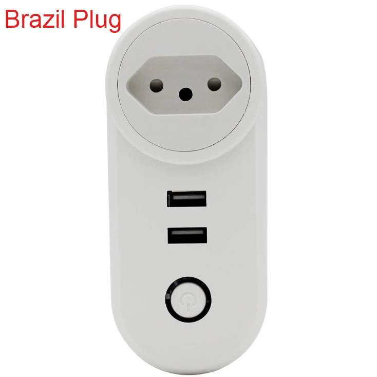 Умный Wi Fi ЕС Великобритания AU Бразилия Израиль siwss FR розетка с usb портом