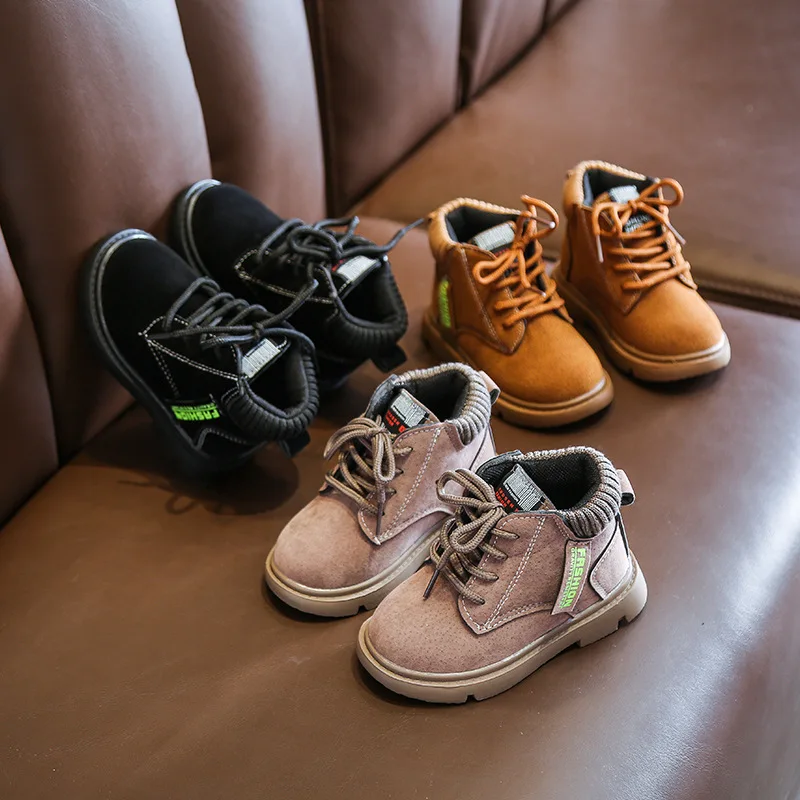 2019 Autumn fashion 1 to 5 year old kids martin boots boys and girls short baby toddlers children sports shoes | Мать и ребенок