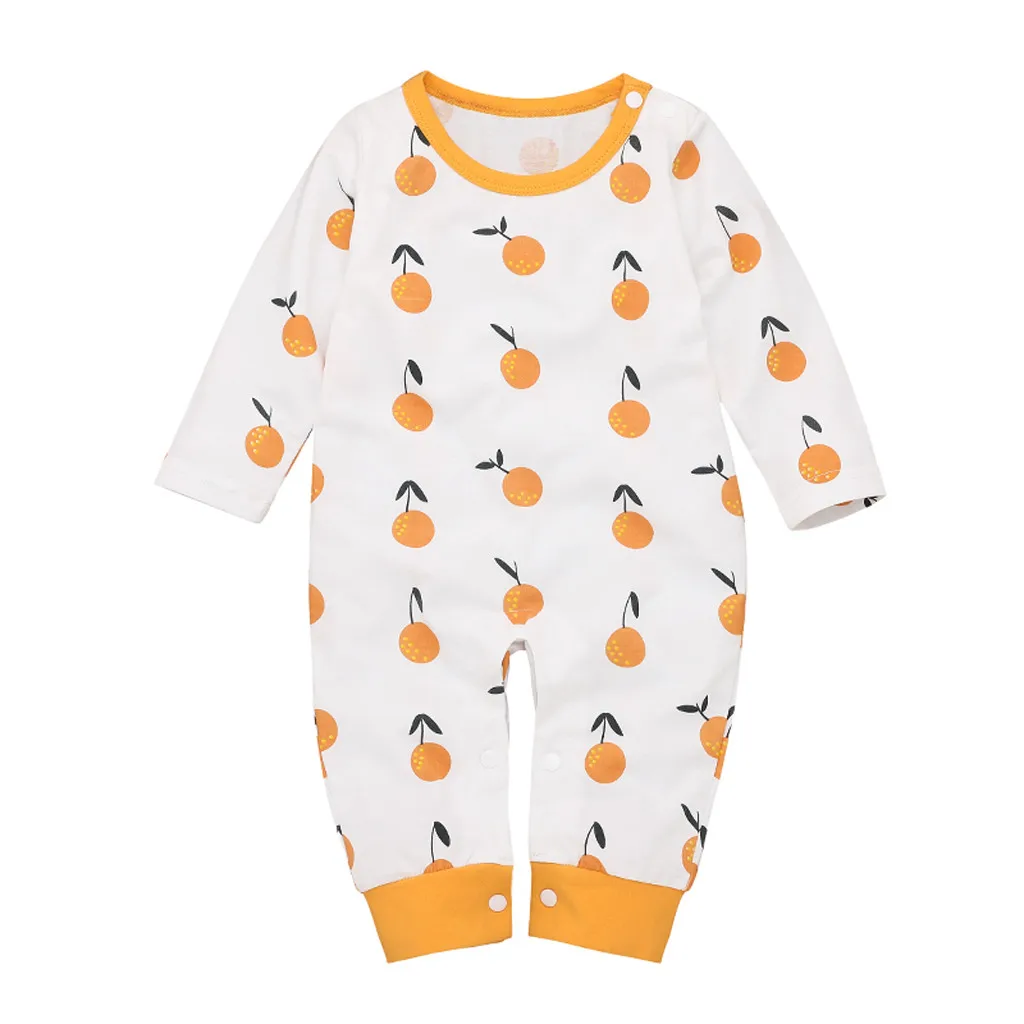 Зимний комбинезон для новорожденных девочек и мальчиков с цветочным принтом