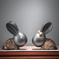 rabbit modern simple room bookcase creative lovely furnishings family interior bedroom decorations personality ornaments
