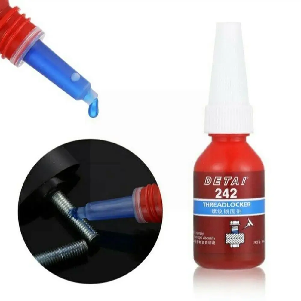 

1pc New 10ml Screw Glue Thread Locking Agent Anaerobic Glue Sale Hot Curing 243 Adhesive Resistance Fast Oil Y8j0