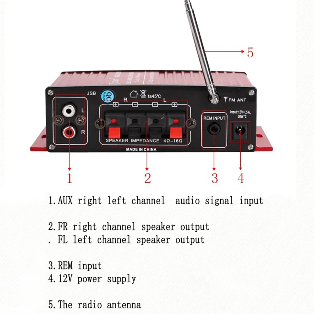 Цифровой FM радиоприемник MA 120 мини усилитель аудиоплеер двухканальный Hifi мощный