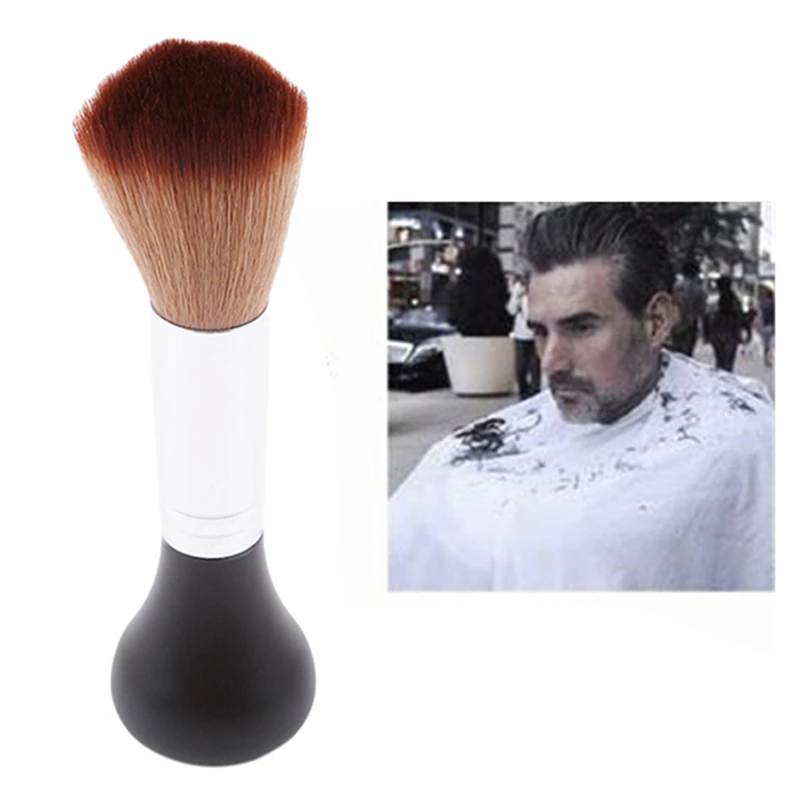 

13cm Length Soft Black Neck Face Duster Brushes Barber Hair Clean Hairbrush Salon Cutting Hairdressing Styling Makeup Tool