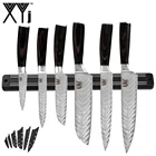 XYj набор ножей из нержавеющей стали, набор ножей 13 ''Настенный Держатель ножей мясо рыба овощи кухонные инструменты ножны кухонные принадлежности 7 шт.