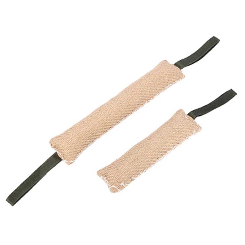 

1PCS Dog Bite Tug Toy Dogs Training Playing Toys Pet Chewing Teeth Cleaning Interactive For Police With 2 Handles