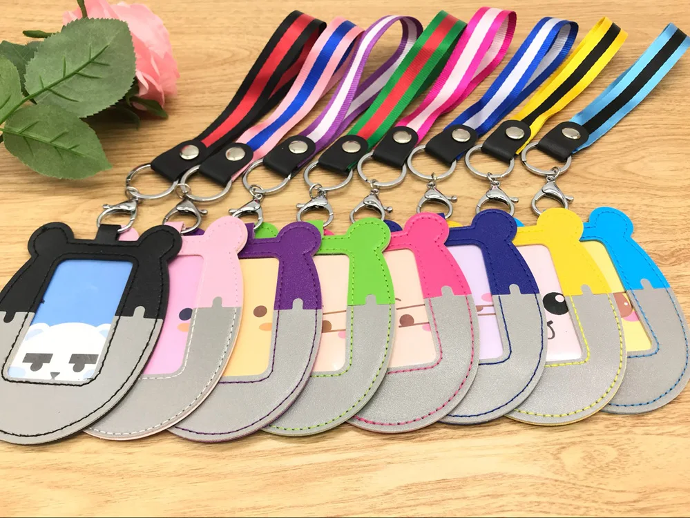 Модный чехол из искусственной кожи для визиток держатель удостоверения личности