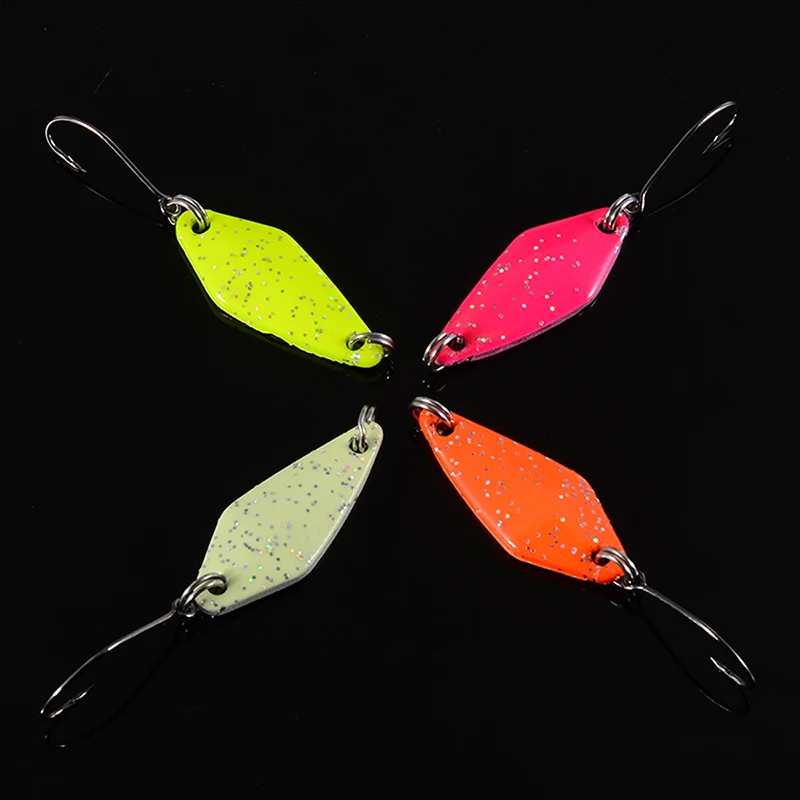 Жесткая приманка 3 см/3 г искусственные блестки с одиночными крючками снасть