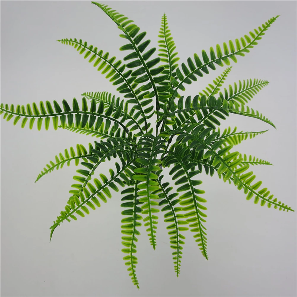 

42cm 7Fork Artificial Persian leaf Plant Pretty Fake Lifelike Plastic wedding background decoration Lysimachia Fern floral decor