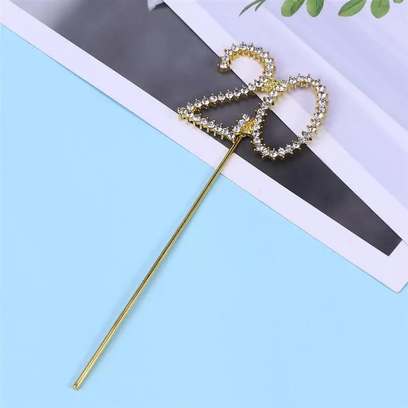 1 шт. Топпер для торта Хрустальный Блестящий сплав номер 20 день рождения 20-я