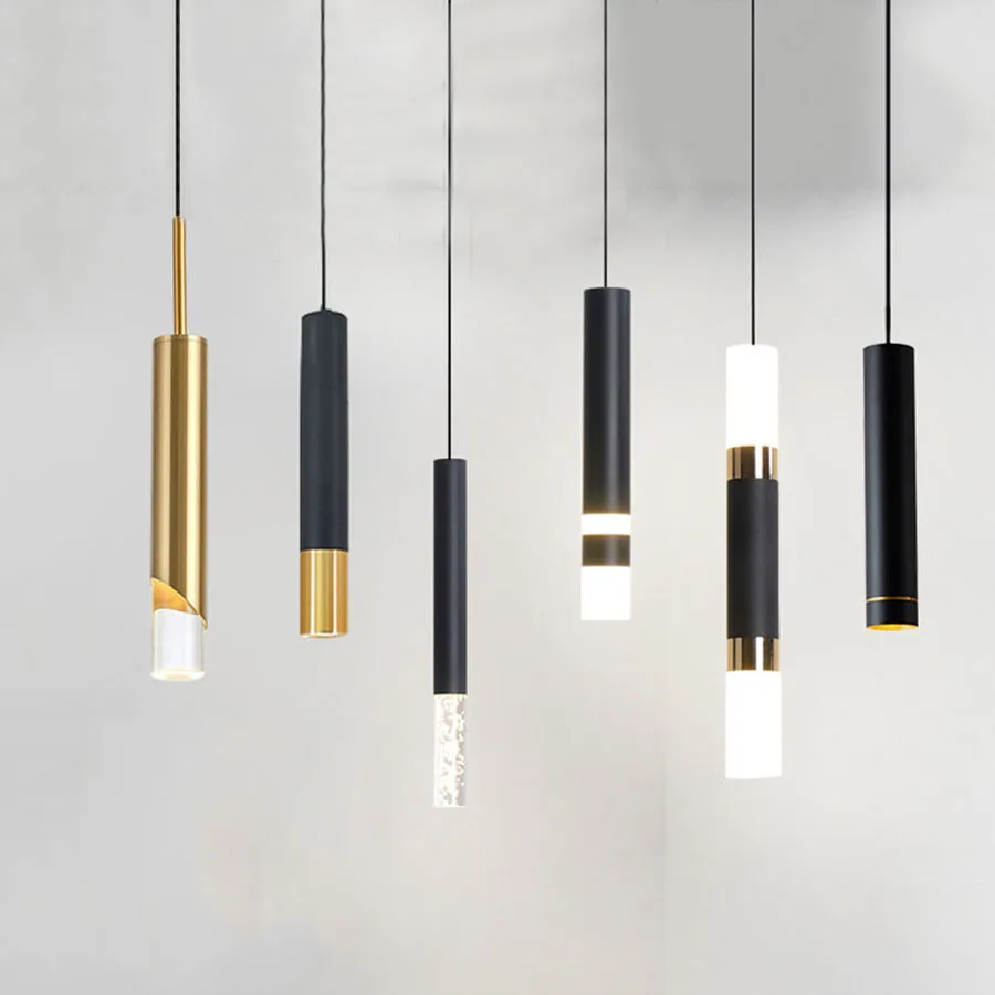 

Modern Long Cable Pendant Lamps Bedroom Bedside Living Room Foyer Hanging Light Nordic Acrylic LED Ceiling Pendant Lamp