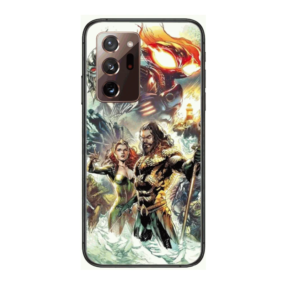 

Aquaman custom phone case Phone Case cover hull For SamSung note20 10 9 8 4 pro plus black prime soft bumper Transparent