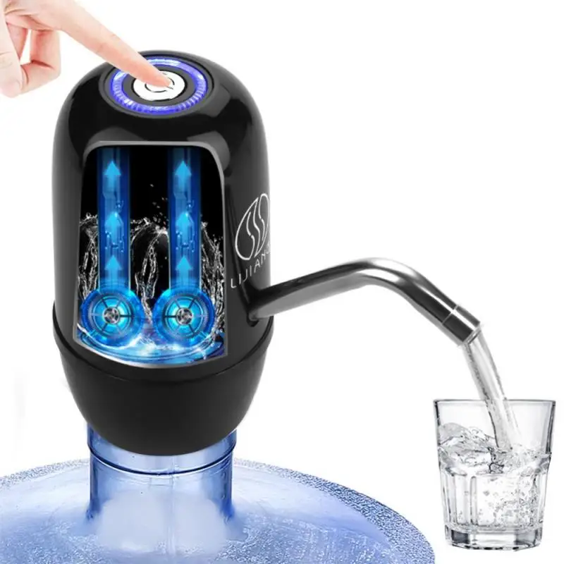 Electric Automatic Pump Dispenser USB Charging Double Motor Bottle Drinking Water For Home Ofice | Бытовая техника