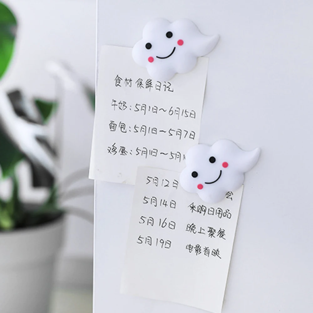 3 цвета мини милые Мультяшные кавайные магниты на холодильник белая доска