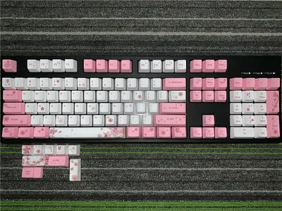 Sakura Сакура OEM высота PBT сублимационный ключ крышка s индивидуальная механическая клавиатура специализированный ключ крышка - Цвет: Sakura