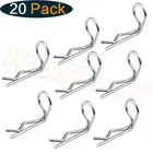 20 шт. стальные зажимы для кузова, угловые булавки 90 градусов для моделей RC 110 Scale, багги, Truggy Monster Truck, запасные части