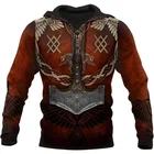 Толстовка мужская с капюшоном, модная универсальная уличная кофта оверсайз в стиле Харадзюку, с имитацией татуировок, весна-осень