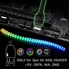 Светодиодная лента WS2812b RGB для ASUS AURA SYNC  MSI Mystic светильник Sync  GIGABYTE RGB Fusion 2,0 (5 В, 3 контакта, адресные светодиодные головки)