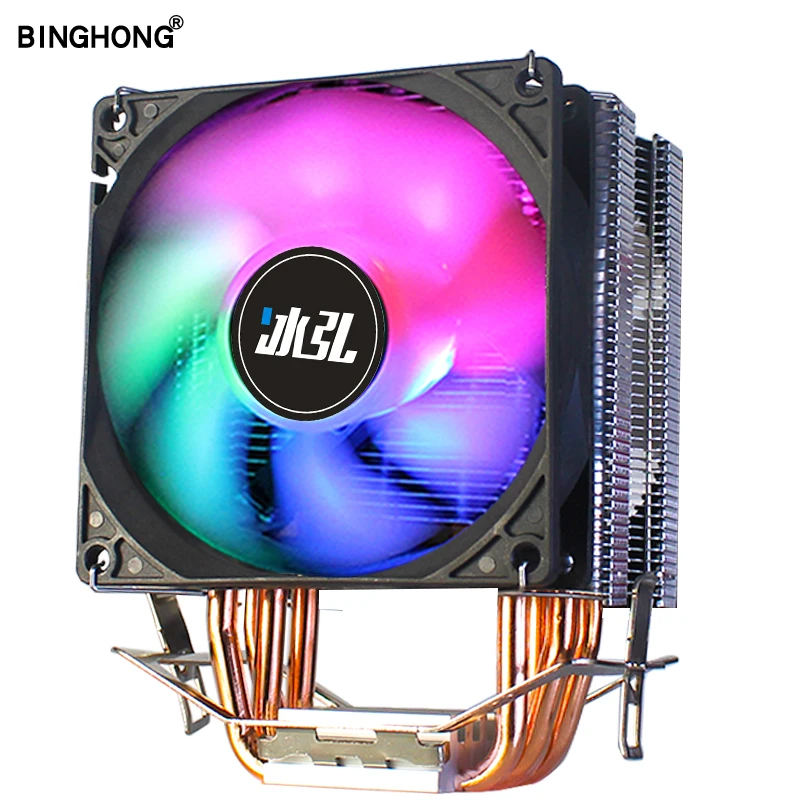 Torres de Resfriamento da Tubulação de Calor de Cobre Sistema de Refrigeração Ventilador de Refrigeração Radiador para Amd Cooler Puro 9cmcpu Intel 2011 X79 X99 Cpu 4 3pin