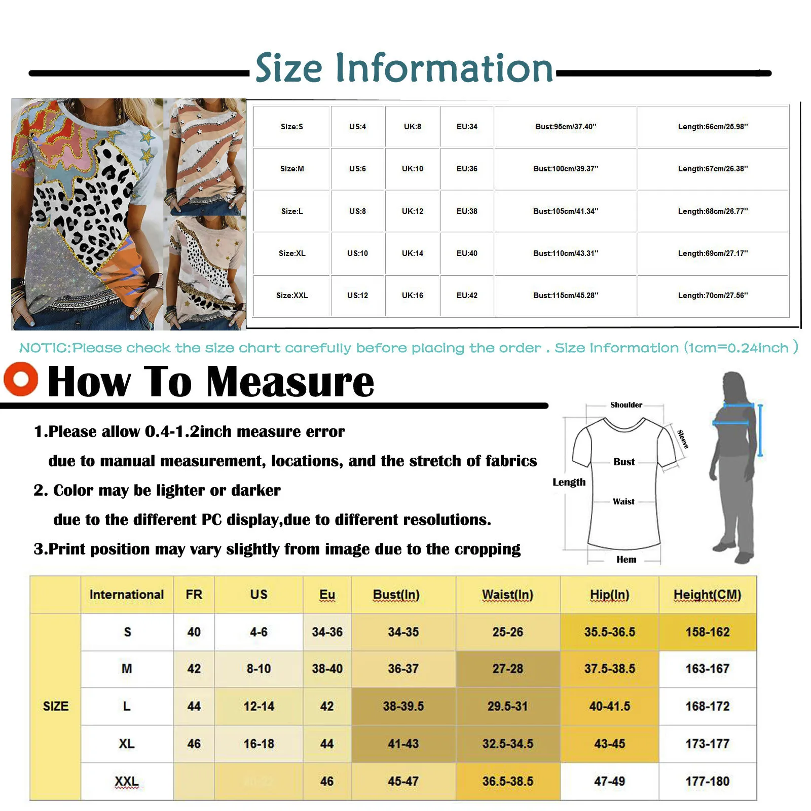 

Plus Size Women Short Sleeve Printed O-neck Tops Tee T-shirt Blouse Summer Casual Tops Fashion T-shirt Camisetas