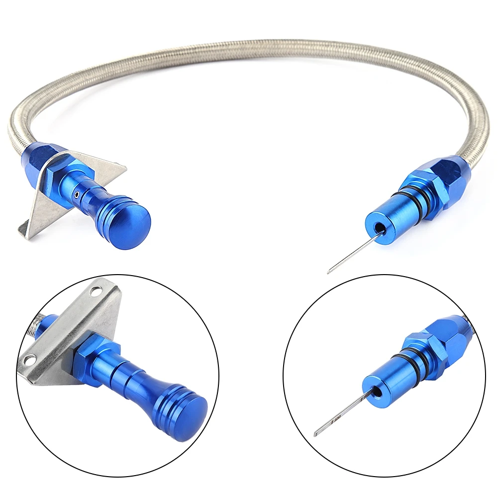 

Auto Parts Universal 530mm Dipstick Stainless Steel Flexible Transmission Dipstick For Chevy GM Transmission Dipstick Blue