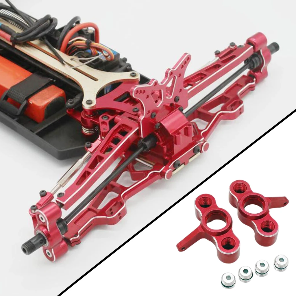 Пакет из 2 металлических наконечников рулевой тяги для RC автомобиля EA1003 для гоночного грузовика CHEETAH 1/10 Hobby Model DIY Modified Red on.