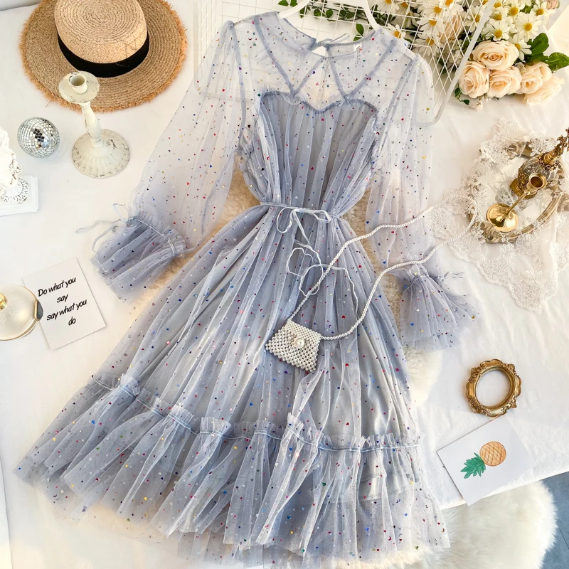 Милое кружевное платье с воротником Питер Пэн шикарное блестящее женское