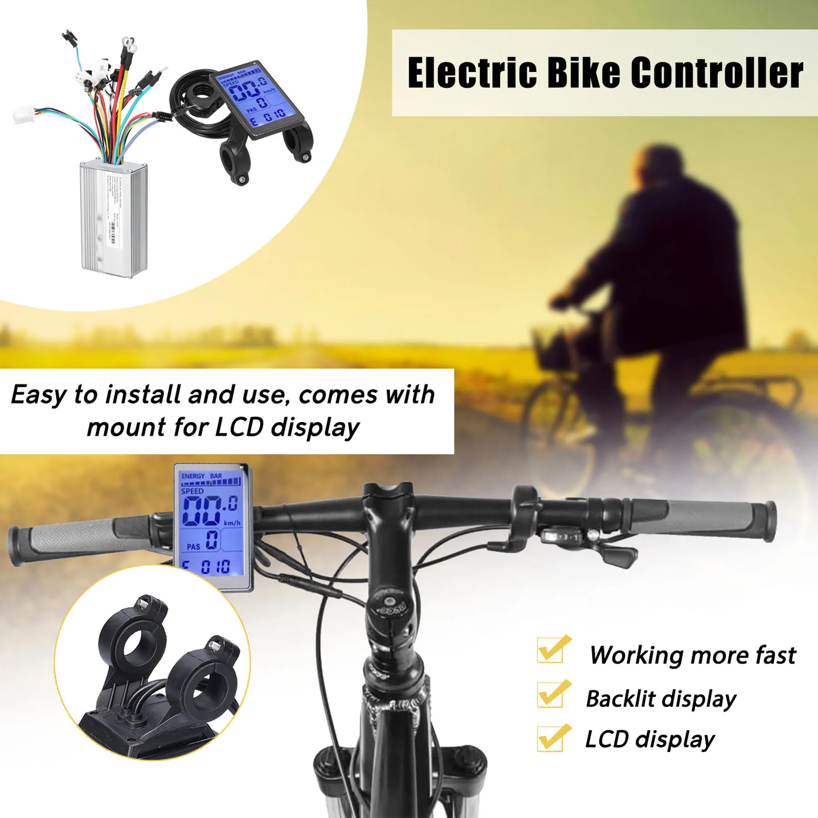 Электрический велосипед мотор бесщеточный контроллер водонепроницаемый