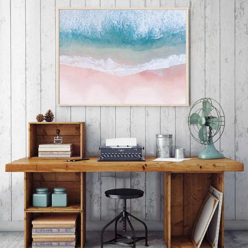 Пляжная Воздушная фотография печать скандинавский плакат домашний декор Румяна