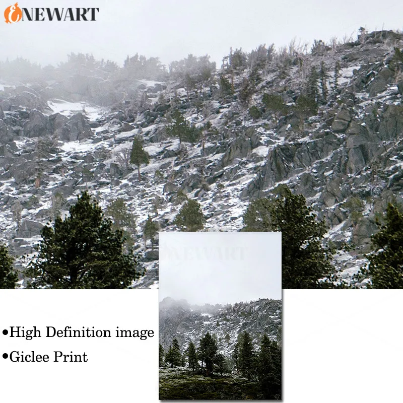 Современный домашний декор картина с природой и лесом пейзаж постер настенная