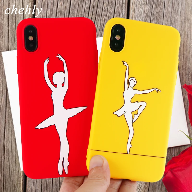 Танцор чехол для телефона iPhone 6s 7 8 11 12 мини Plus Pro X XS MAX XR SE мягкий силиконовый