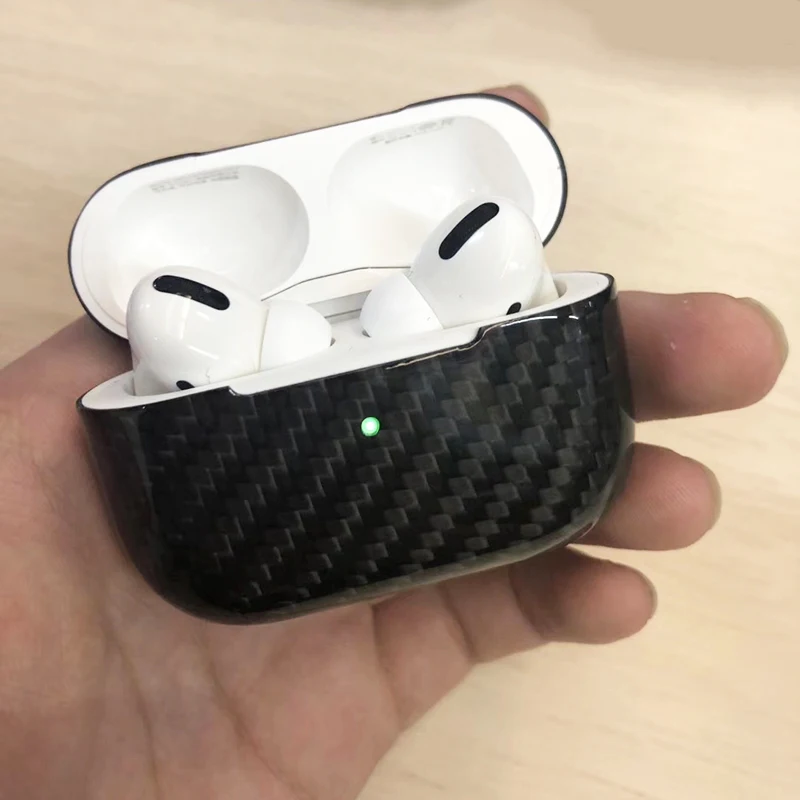 Чехол из настоящего углеродного волокна для Apple AirPods Pro, роскошный тонкий жесткий защитный чехол для AirPods Pro, чехол для наушников, аксессуары