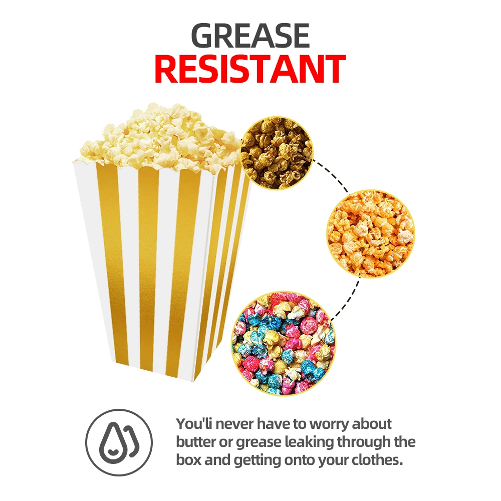 Газовая плита для попкорна коробка конфет Бумага в горошек или полоску волна