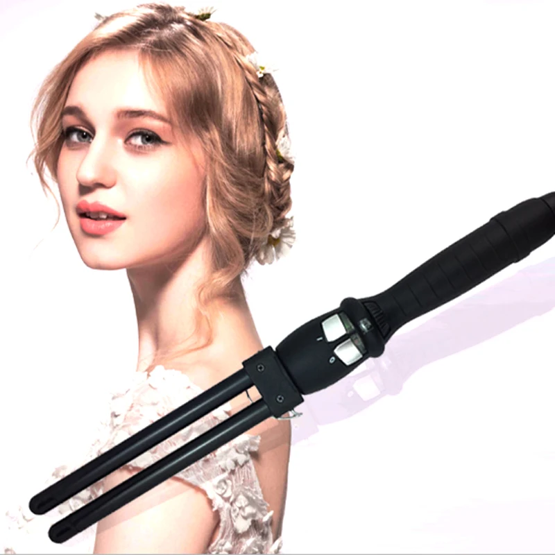Новый Двойной баррель 13 мм заколки для волос волосы кудри палочка нано Керамика