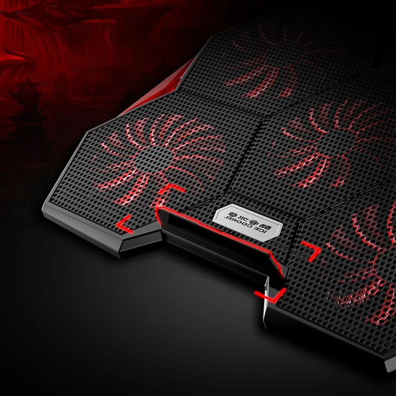 Кулер для ноутбуков 11-17 дюймов ноутбука Подставка Тетрадь охлаждающая подставка