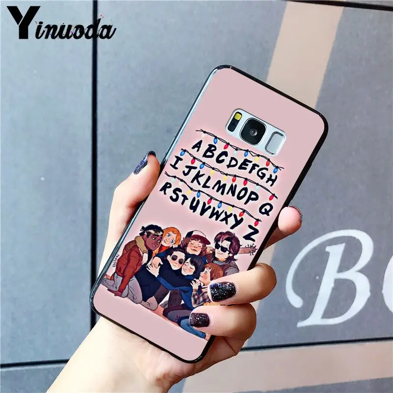 Yinuoda Рождественские огни должны оставаться, если странные вещи PhoneCase для samsung S10 Plus S10E S6 S7 S8 S9 Plus S10lite S5 M10