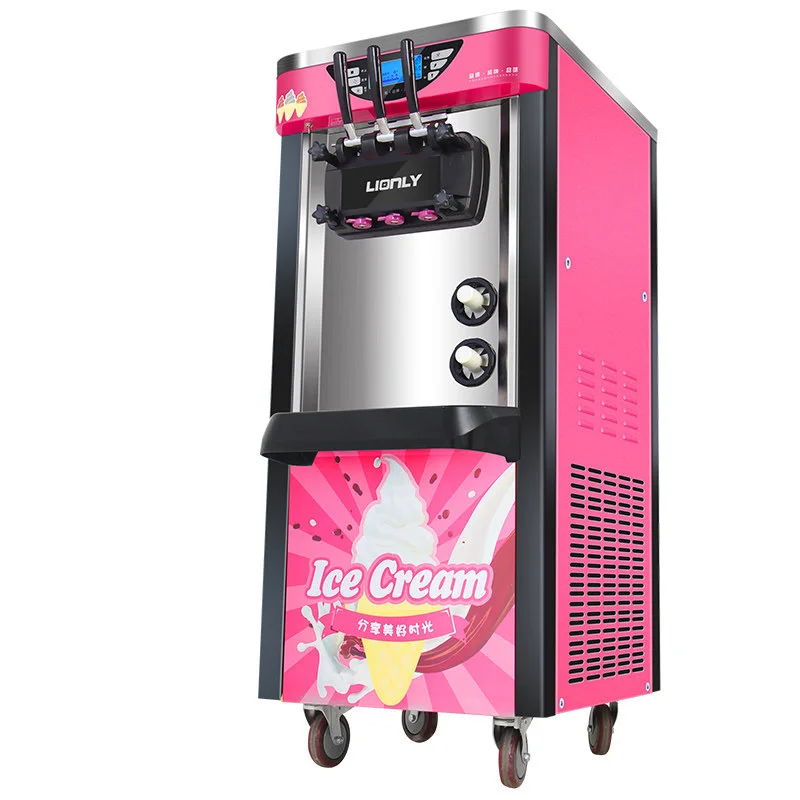 Трехцветный Настольный аппарат для приготовления мягкого мороженого 220 В