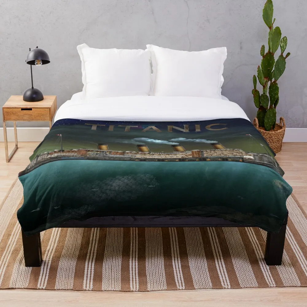 

The Titanic Throw Blanket blanket cover, warm decoration, bed and sofa, applicable to men and women