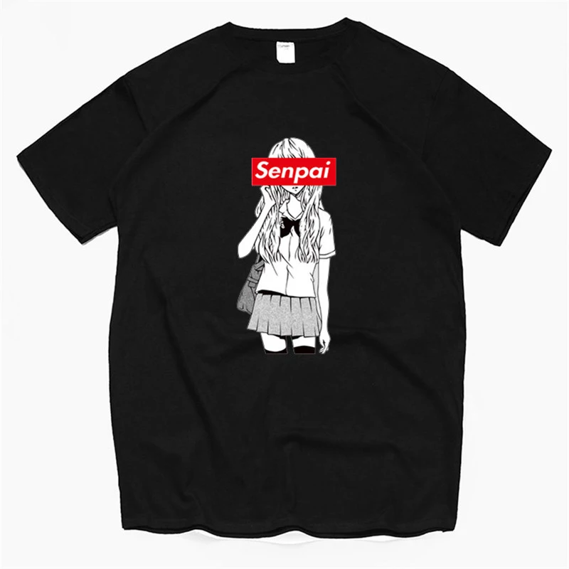 

2021 Summer Brand New Senior T-Shirt Japanese Anime Print Streetwear Men's 100% Cotton Oversized T-Shirt Harajuku Top Outfit