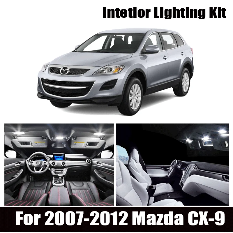 11x Canbus светодиодный ошибок комплект светодисветильник для салона Mazda 2007-2012