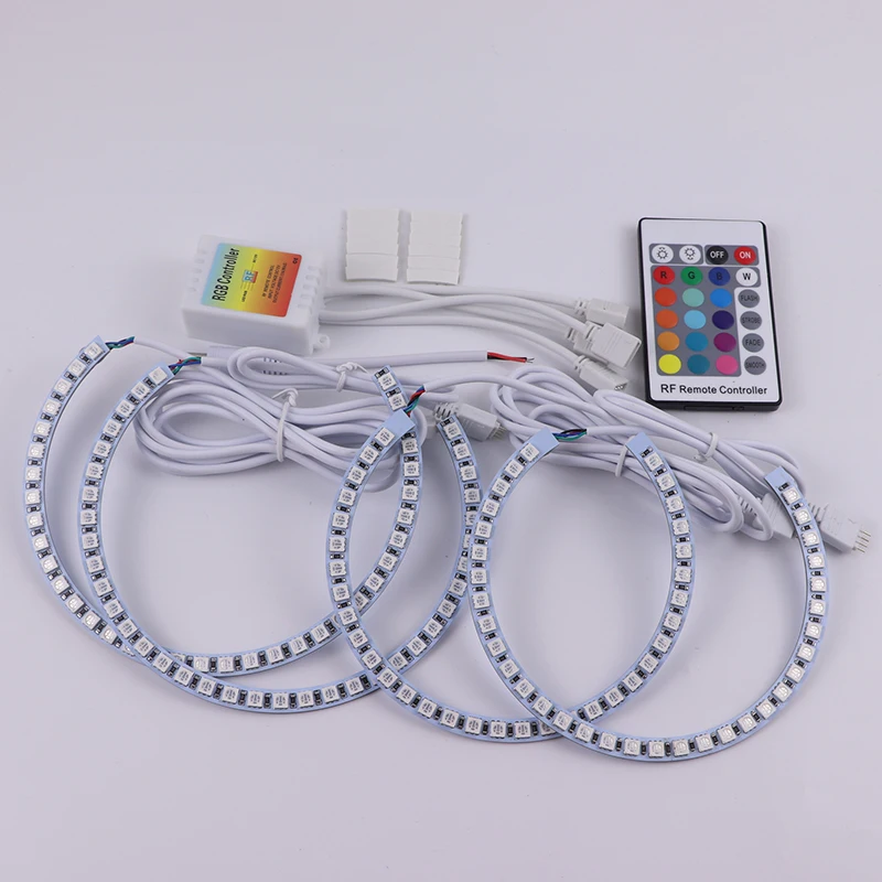 Противотуманные фары DRL Ангельские глазки светодиодный RGB с холодным катодом (CCFL)