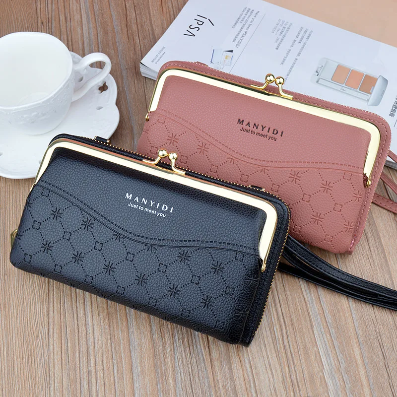 New Women Phone Messenger Bag Over The Shoulder Large Capacity Simple Soft Leather Crossbody Bags Female Handbags Ladies Wallet