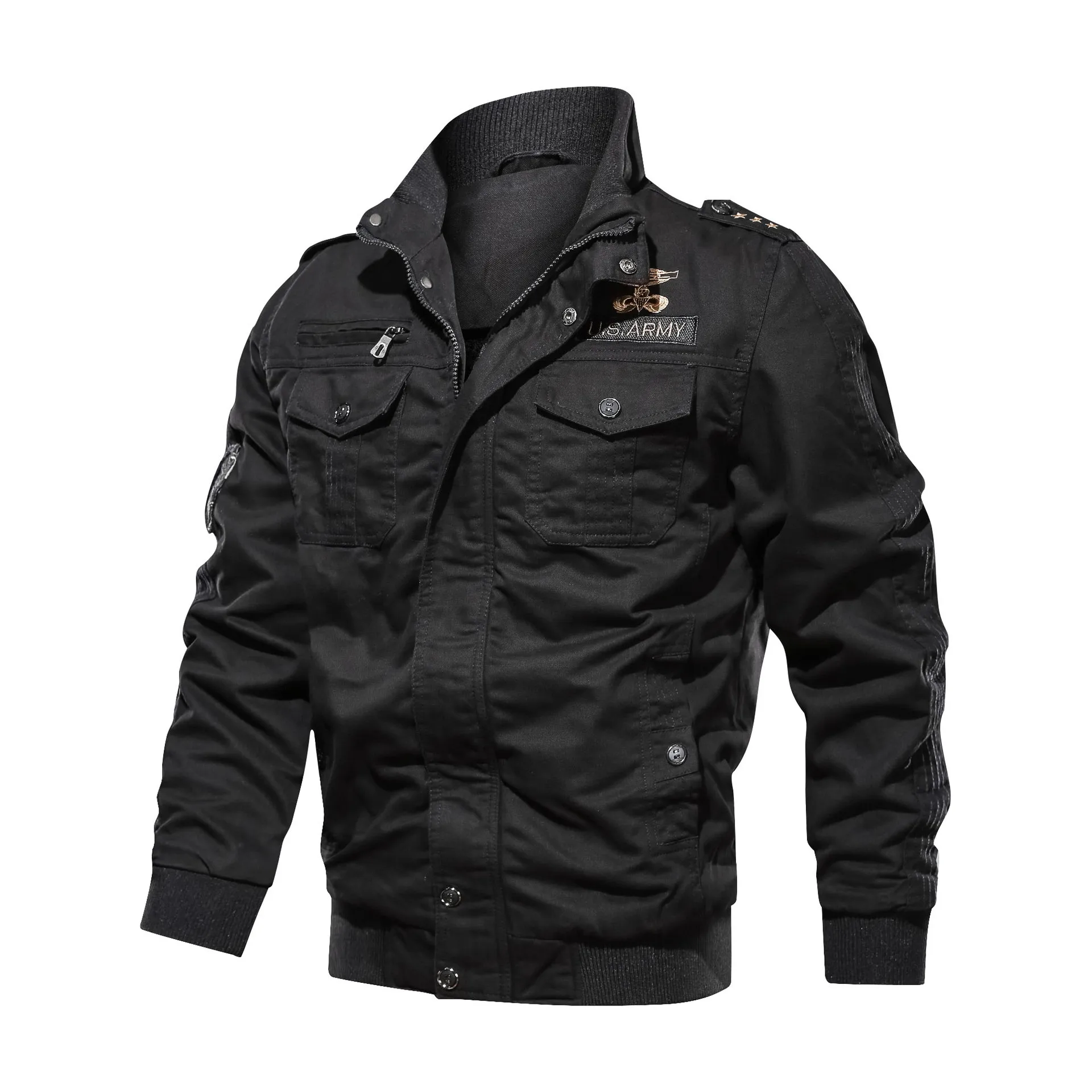 Мужская зимняя куртка M-6XL плотная Теплая Флисовая хлопковая повседневные