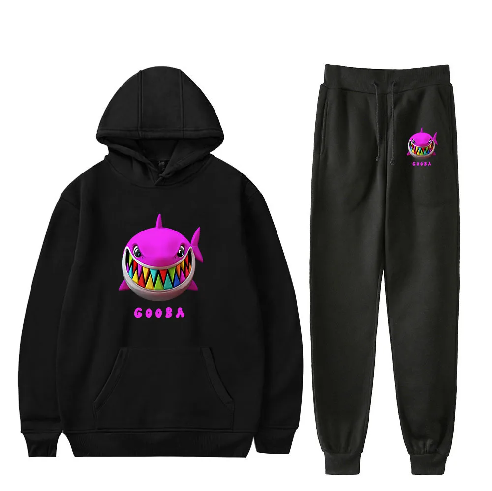 

Hot Rapper 6ix9ine Hoody Sports Pullover GOOBA Hoodies Casual Tops Sweatshirts + Pants Print Fashion Women Men Two-piece Set