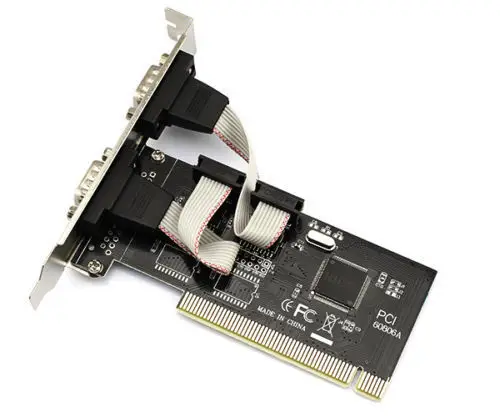 

JETTING PCI to 2 Ports COM 9 Pin Serial Series RS232 Card Adapter Win 7 VISTA XP FO Drop Shipping