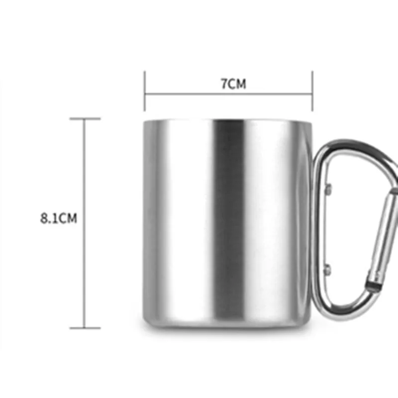 Кружка из нержавеющей стали для альпинизма 220 мл | Дом и сад